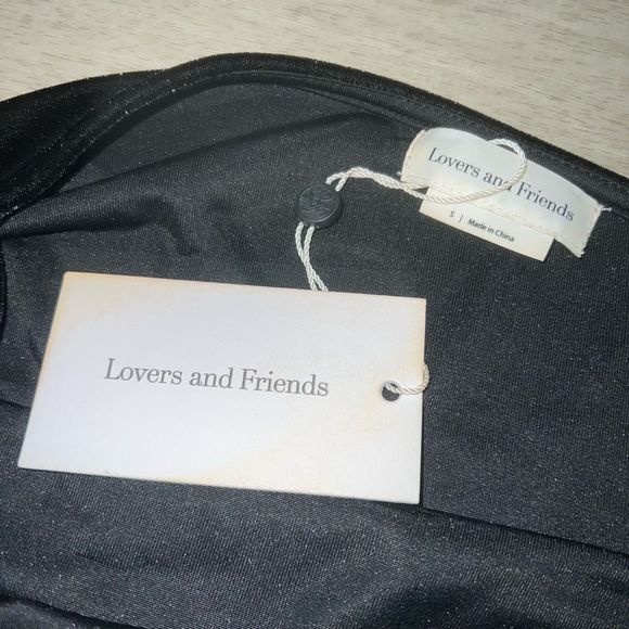 Lovers + Friends Milwood Asymmetrical Black Velvet Midi Dress, Women’s Small - Picture 10 of 14